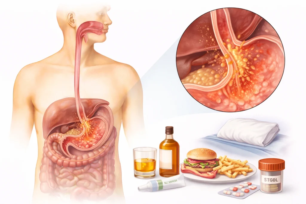 enfermedad por reflujo gastroesofágico (ERGE)