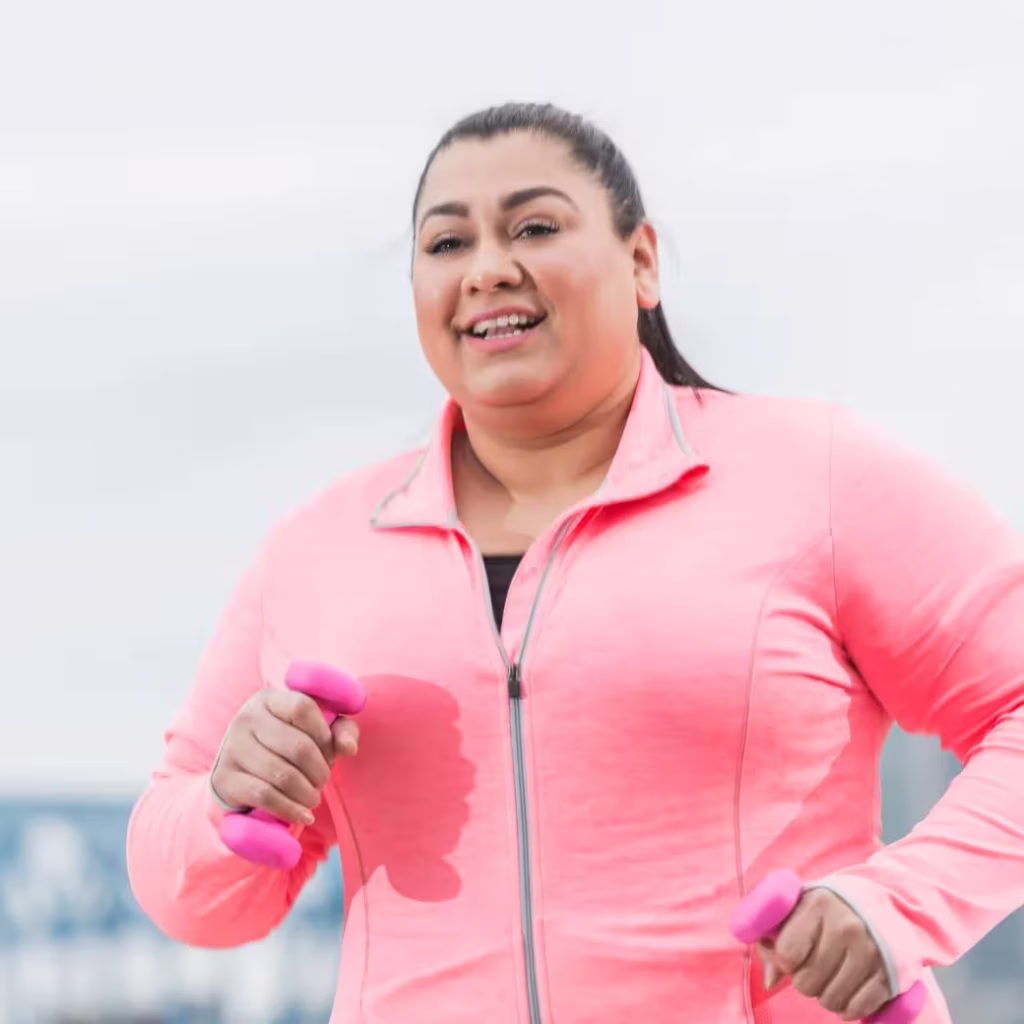 mujer haciendo ejercicio